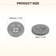 thumbnail image 2 of Uxcell 10pcs Botón de Costura 20mm 4 Agujeros Botones Redondos de Resina para Manualidades, Gris, 2 of 6