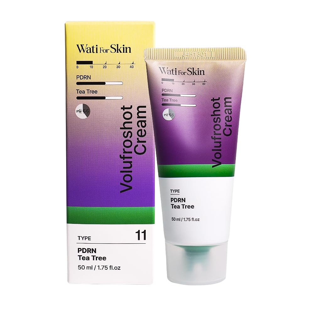 Wati For Skin - Crema Wati Para Piel Pdrn Con Forma De Árbol De Té, Relajante, 50 Ml, Para Pieles Sensibles