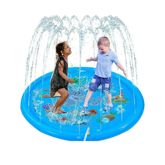 Alfombra Lanza Agua Piscina Niños 170CM azul