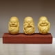 thumbnail image 5 of Adorables 3 Estatuas De Monjes De Buda De Madera De Boj Para Esculturas De Decoración De Escritorio, 5 of 6