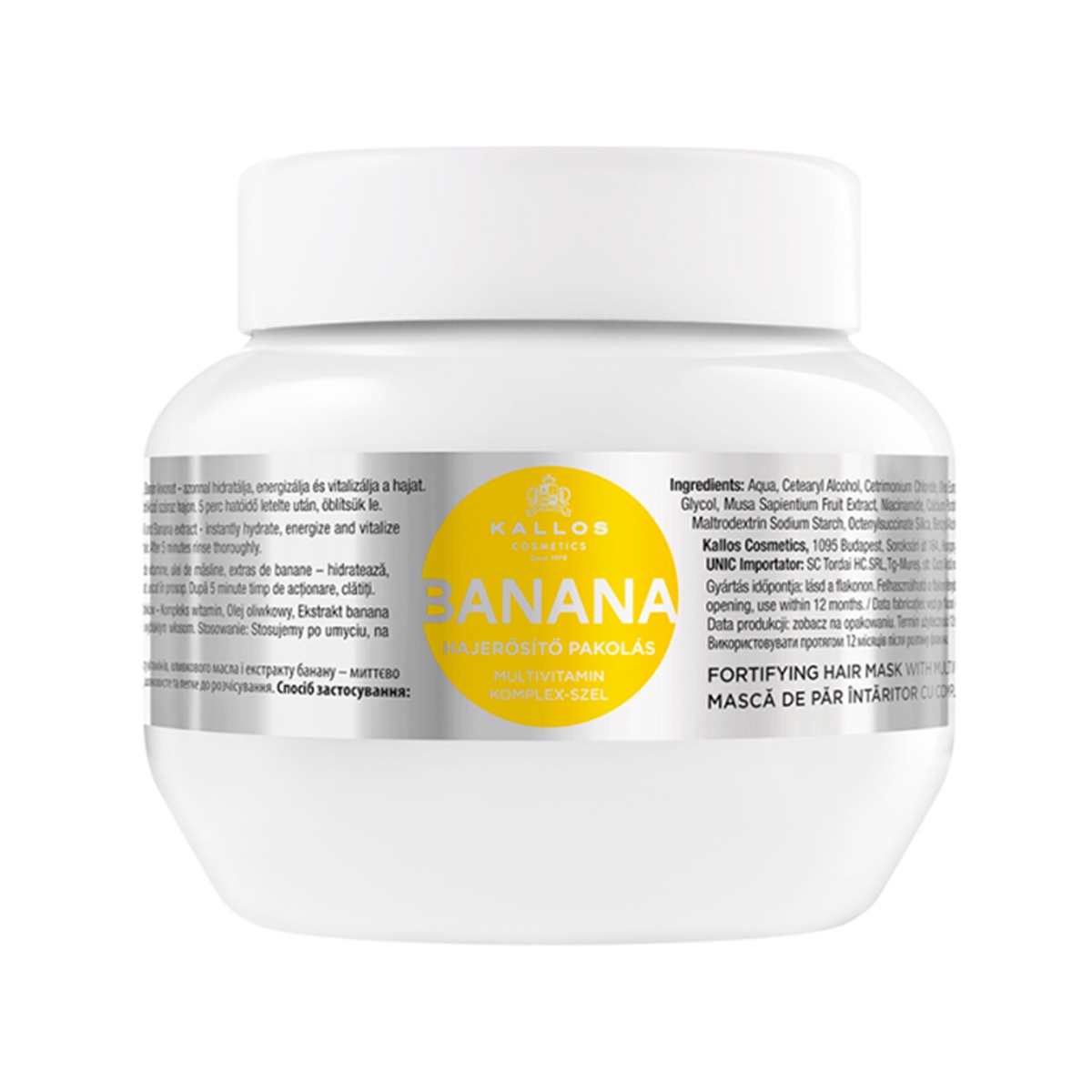 Kallos - - Máscara Banana Para Cabellos Debiles 275Ml