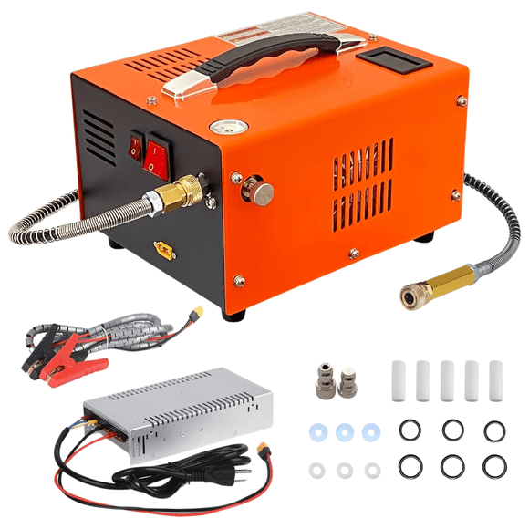Compresor De Aire Pcp Auto Corriente 12v 220v 30mpa 4500psi