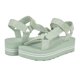 thumbnail image 3 of Sandalia con cuña Guess AVIN para mujer verde claro/blanco talla 8, 3 of 3