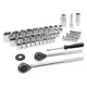 thumbnail image 3 of Juego de Dados SAE/Métrico Performance Tool W1172 de 52 Piezas, 3 of 9