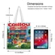 thumbnail image 5 of Caillou Bolso de tela con estampado de lienzo para mujer, bolsa de compras reutilizable y estética, con cremallera interior, regalo para mujer,38*45cm., 5 of 6