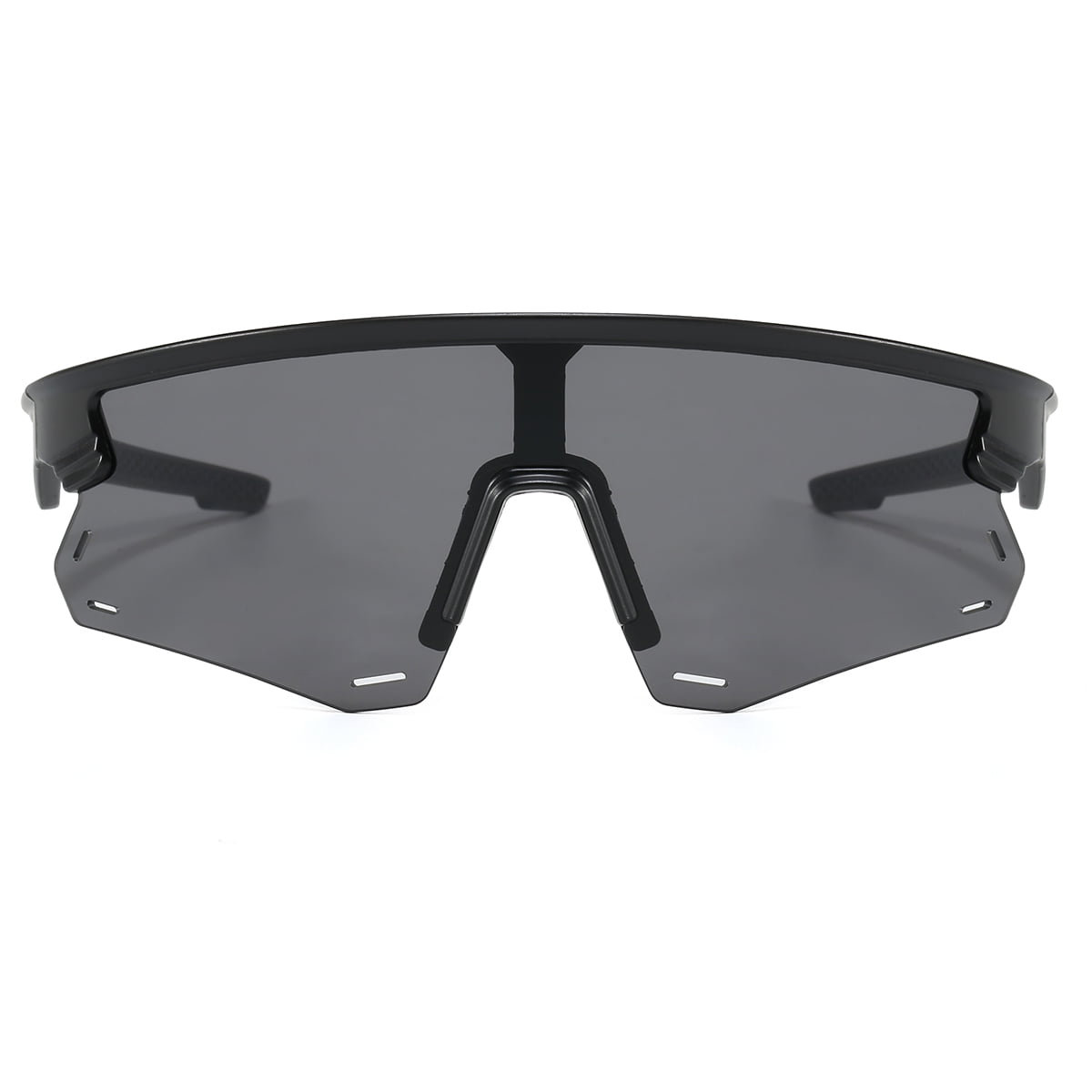 Polasup Gafas Lentes De Sol Gafas De Sol Deportivas Negras Con Lentes Oscuros Y Diseño Aerodinámico. Protección Uv 400, Ligera Y Resistente. Perfectas Para Ciclismo, Running Y Actividades