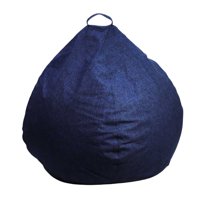 Máxima Design - Funda (Sin Relleno) Pouf Pera Azul Omega 100X120X120