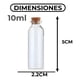 thumbnail image 1 of Pack 60 botellitas de vidrio con corcho 10 ml transparente, 1 of 3