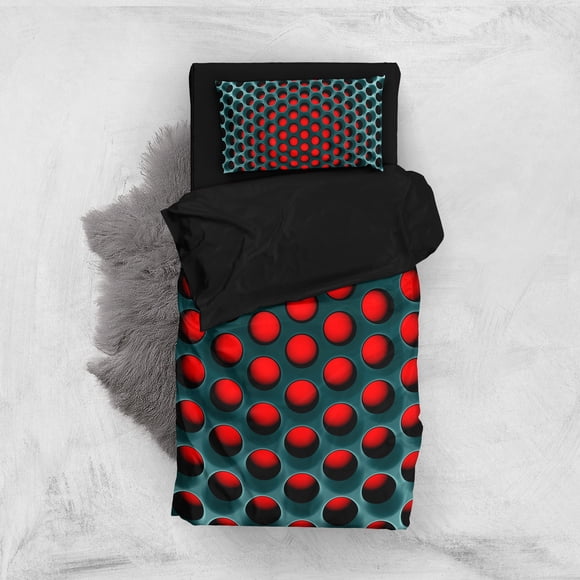 2/3pcs Soft and Comfortable Geometric Quilt Cover Set for Bedroom and Guest Room - Includes 1 Quilt Cover and 2 Pillowcases - Colorful Design for a Stylish Look