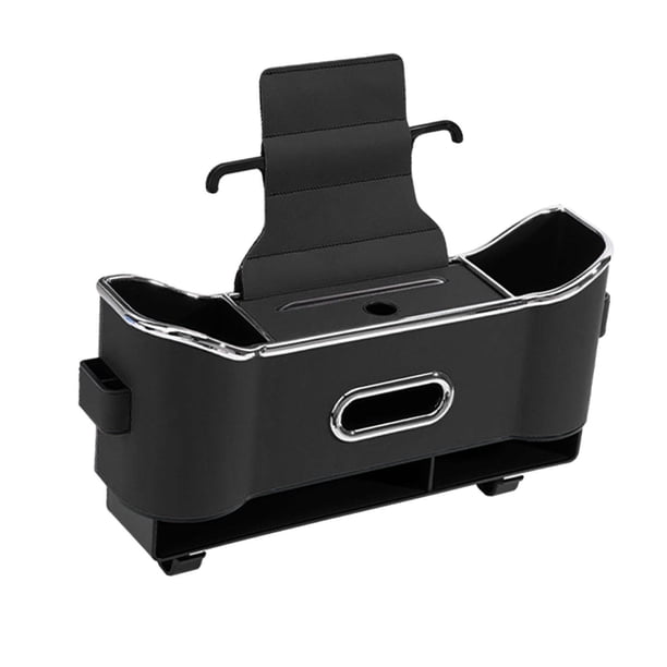 Caja De Almacenamiento Para Asiento Trasero, Soporte Para Pañuelos, Organizador Para Asiento Trasero, Caja De Almacenamiento Negra