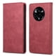 thumbnail image 1 of Funda tipo cartera con bloqueo RFID para Realme 14 Pro Con tapa abatible, portatarjetas, cierre magnético, TPU y soporte Rojo, 1 of 6