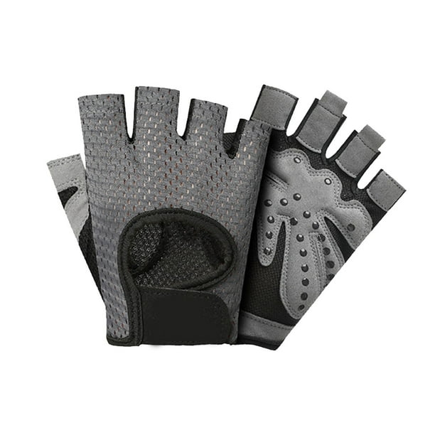 Guantes de entrenamiento transpirables, guantes de levantamiento de pesas sin dedos para gimnasio, para mujeres y hombres.