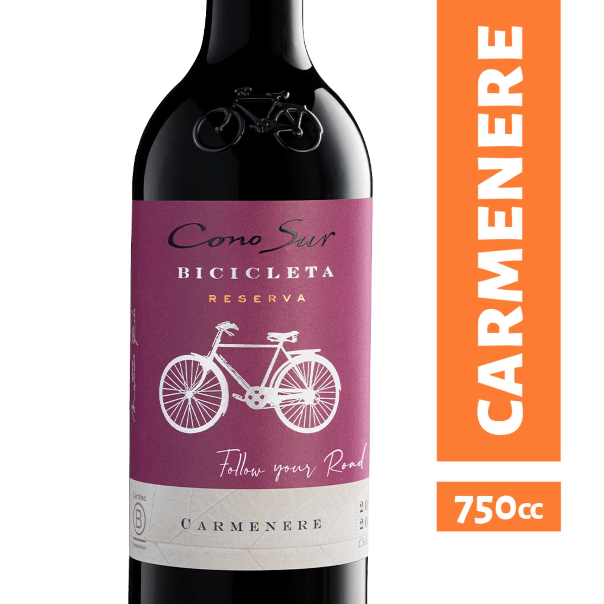 Vino Tinto Carmenere Botella 750 ml Bicicleta