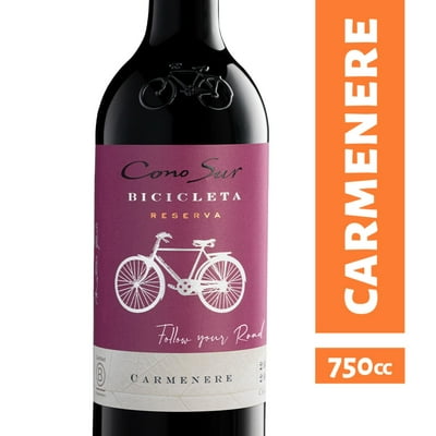 Vino Tinto Carmenere Botella 750 Ml Bicicleta