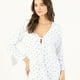 thumbnail image 2 of Camisa de Dormir Cleo Manga Larga Blanco Estampado, 2 of 5