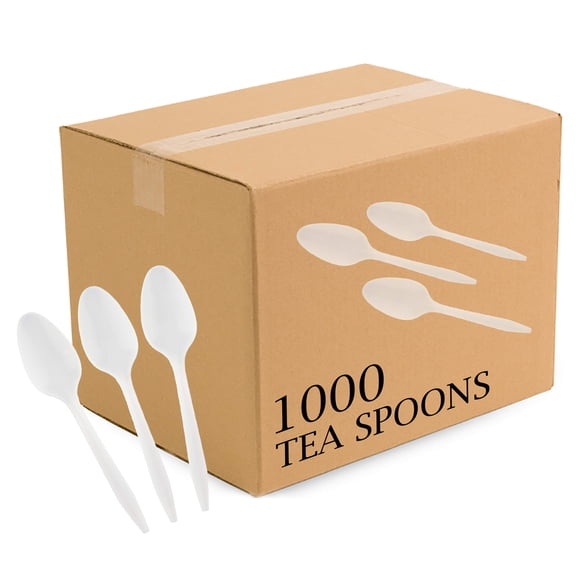 Cutlery Plasticpro - Cucharillas desechables de plástico (1000 unidades)