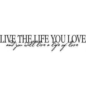 Rienda Libre Graphics - Decomural Live The Life Love Ws-15640