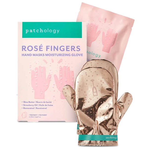 Patchology Rosé Fingers Mascarilla Renovadora para Manos | Guantes Hidratantes | 1 unidad
