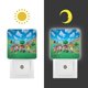 thumbnail image 3 of Cruce de Animales Luz nocturna LED con sensor de anochecer a amanecer para dormitorio, baño, pasillo, escaleras - Lámpara LED nocturna de enchufe, 0.5W - 1 pieza, 3 of 6