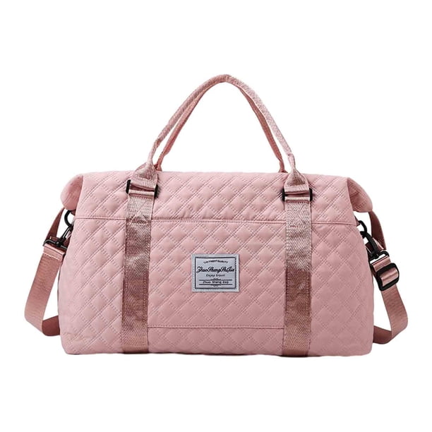 Bolsa de gimnasio deportiva, bolsa de viaje, bolsa de equipaje, bolsa de mano duradera, bolsa de transporte de gran capacidad, bolsa de viaje para el Rosa