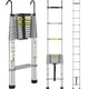 thumbnail image 1 of Escalera telescópica VEVOR, 15 pies, aluminio, plegable, 180 kg, 1 of 3