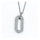 thumbnail image 5 of Collar Cadena Fina Con Dije Circular En Pavé, Plata 925 Plateado, 5 of 5