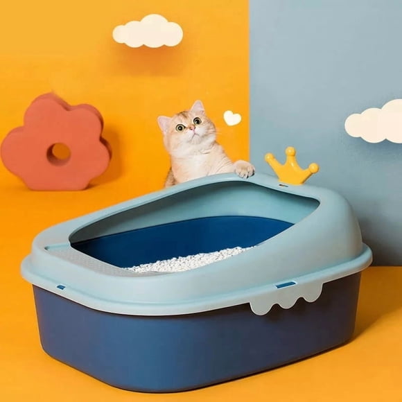 Arenero para gatos corona azul