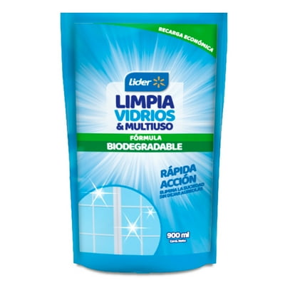 Limpia Vidrios Líquido Doypack 900 Ml Lider