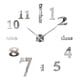 thumbnail image 1 of Reloj Pared 3D Grande Sin Marco Decoración Plateado Jhn, 1 of 3