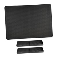 Magideal - Funda Para Encimera De Cocina, Alfombrilla Impermeable Para Estufa Eléctrica, Secado Rápido De Platos, Protector Para Ollas, Woks, Platos, Encimera De Negro