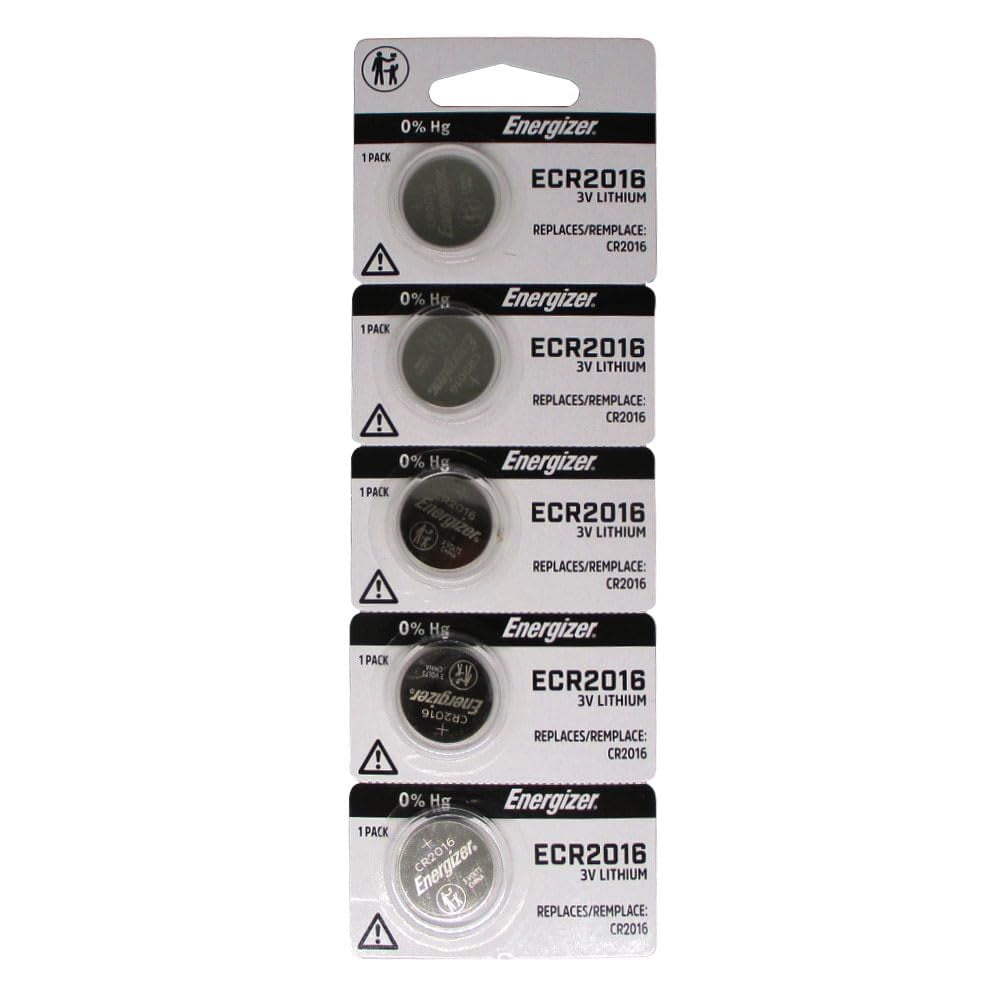 Batería Energizer Cr2016 De Litio, 3 V, 90 Mah (paquete De 5)