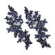 thumbnail image 4 of 2 Uds Apliques De Encaje Decoración Adornos De Encaje Para Coser Decoración Vestido De Noche Azul Oscuro, 4 of 5