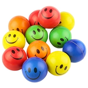 Linea Sport - Pelota Antiestrés Pack X12 Smile Juguete Sorpresa