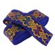 thumbnail image 1 of Estilo nacional de costura Jacquard Ribbon Roll DIY Manualidades decoración azul real, 1 of 5