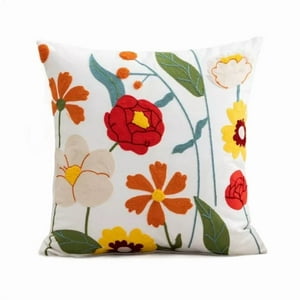 Genérico - Fundas De Cojines Bordadas A Elección 45X45 Diseño 42 Color Blanco