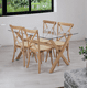 thumbnail image 2 of Mesa De Vidrio X 140 Con Patas Simil Madera, 2 of 4