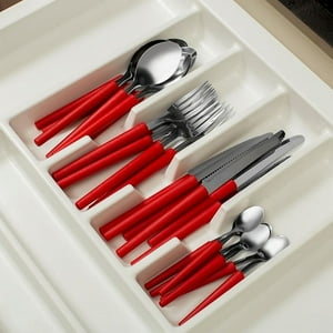Di Solle - Set 24 Cubiertos Rojo Con Rallador