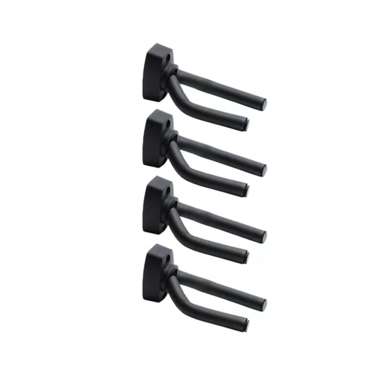 Importclick - Pack 4 Soporte Guitarra Pared Colgador Bajo Ukelele Negro