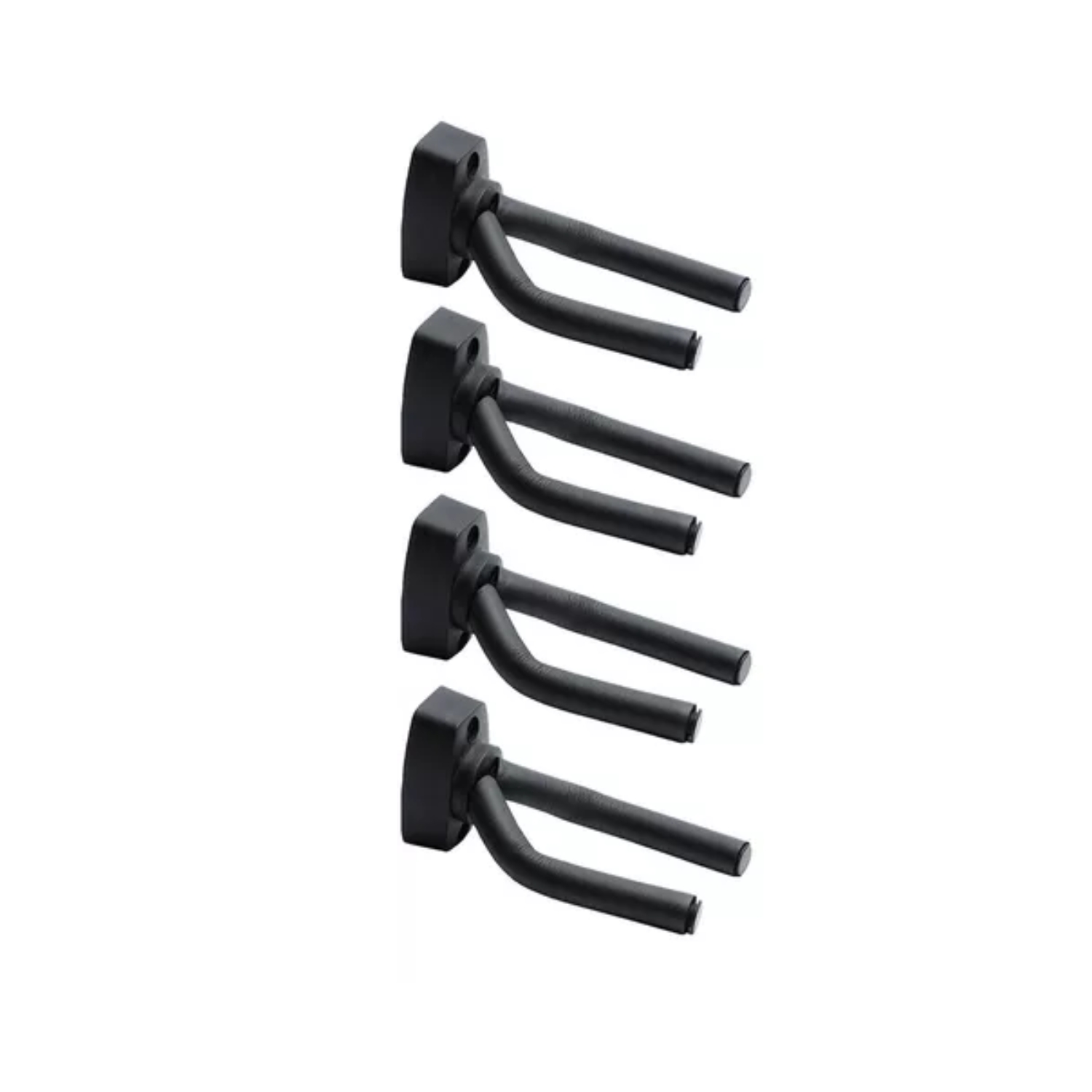Importclick - Pack 4 Soporte Guitarra Pared Colgador Bajo Ukelele Negro
