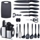 thumbnail image 1 of RAXCO Kitchen Utensils Set, 18-Piece Cooking Utensils and Knife Set, 1 of 3
