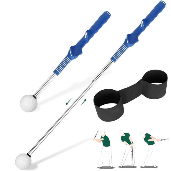 Ayuda de entrenamiento para swing de golf KALAUTO con ritmo, sonido de clic y diseño retráctil