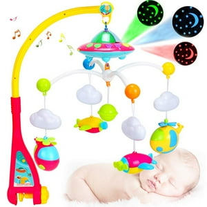 Genérico - Movil De Cuna Proyector Helicoptero Cunero Estimula Bebe Lau