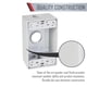 thumbnail image 2 of Caja resistente a la intemperie TayMac SD350WH de 1 módulo con 3 salidas de 1/2 pulgada, 2 of 4