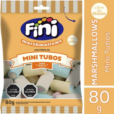 Marshmallows Mini Tubos 80 G Fini