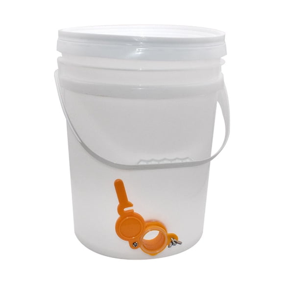 Cer apicultura de cubo de miel suministra un cubo de almacenamiento de usuarios blancos con gran capacidad contenedor de equipos de extracto de miel 25 litros