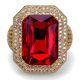 thumbnail image 2 of Anillos de Compromiso Brillantes Punky Rapero de Lujo a la Moda para Hombre Brillantes con Iced out Hip Hop Zirconia Cúbica Anillos para Hombre, 2 of 9