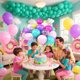 thumbnail image 2 of Globos zheiuyjie 12 pulgadas multicolores – Kit de fiesta con casa de gato y donas, 2 of 6