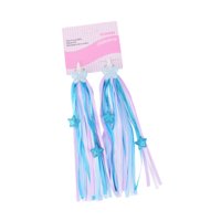Magideal - 2 Piezas De Streamers De Bicicletas Empuñaduras De Bicicleta Longitud De 25Cm Equilibrio Decoración De Bicicletas Decoración De Bicicletas Al Manillar Azul
