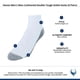 thumbnail image 4 of Calcetines Hanes Max Cushion Ankle para hombre, paquete de 6 pares, blanco/gris, 4 of 4