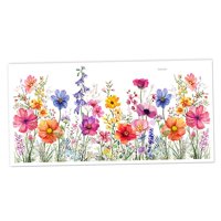 Magideal - Pegatinas De Pared Con Flores, Papel Tapiz De Pvc, Decoración Moderna Para Interiores, Arte De Pared, Mural Artístico Para Puerta, Baño, Guardería,